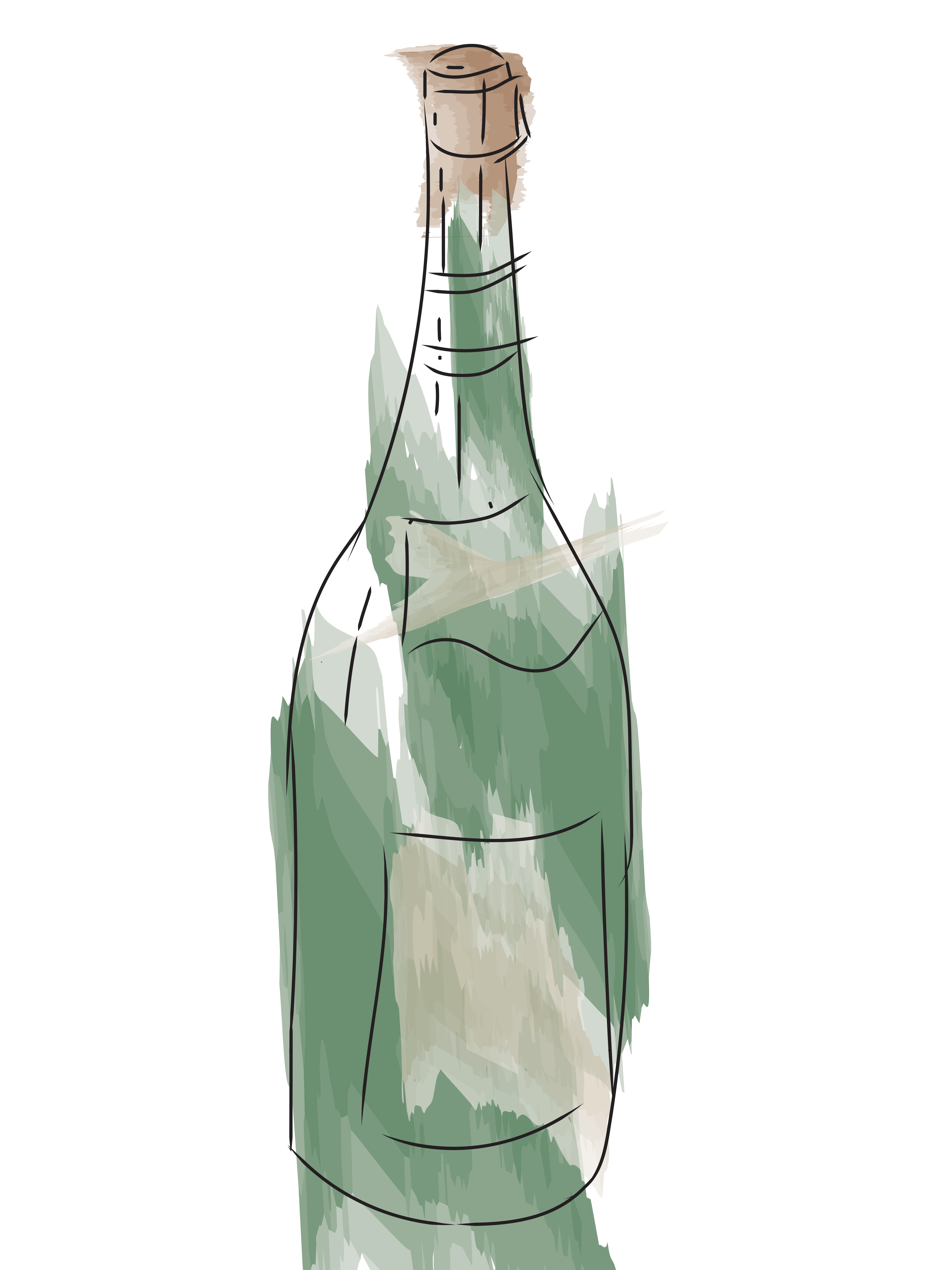 Wine Bottle Illustration